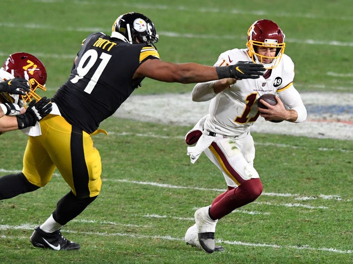 Pittsburgh Steelers vinnarserie med 11 spel bryts av Washington Redskins